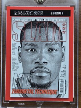 Kevin Durant NBA Hoops SLAM KD Immortal Technique Basketball Card - Red Border